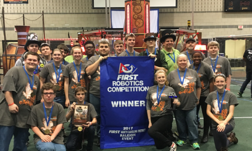 Team 6004 2017 Raleigh Winner Banner